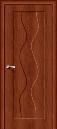 Межкомнатная дверь ПВХ Вираж-1, глухая, итальянский орех