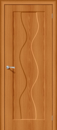 Межкомнатная дверь ПВХ Вираж-1, глухая, миланский орех
