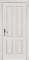 Межкомнатная дверь из массива ольхи Ретро, глухая, эмаль белая
