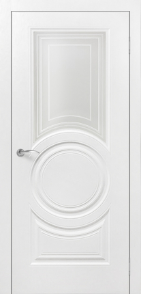 Межкомнатная дверь Роял 4, остекленная, белый