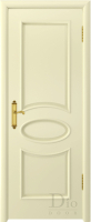 Межкомнатная дверь шпонированная DioDoor Санремо, глухая, эмаль карамель