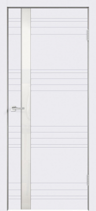 Межкомнатная дверь SCANDI N Z1, остеклённая, эмаль белая