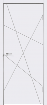 Межкомнатная дверь Velldoris SCANDI S, глухая, эмаль белая RAL-9003