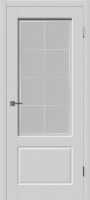 Межкомнатная дверь эмаль VFD Шеффилд, остеклённая, Cotton светло-серый