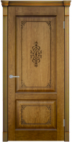 Дверь межкомнатная шпонированная Легенда ШЕРВУД 3D, глухая, орех натуральный-2