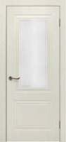 Межкомнатная дверь Сити-5, остекленная, белое