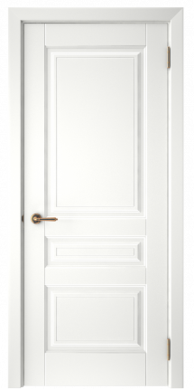 Межкомнатная дверь Скин-1, глухая, белый