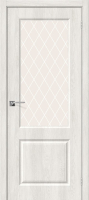 Межкомнатная дверь ПВХ Скинни-13, остекленная, Casablanca
