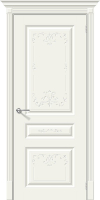 Межкомнатная дверь эмаль Скинни-14 Art, глухая, Whitey белый