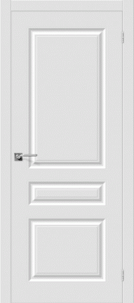 Межкомнатная дверь эмаль Скинни-14, глухая, Whitey белый
