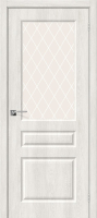 Межкомнатная дверь ПВХ Скинни-15, остекленная, Casablanca