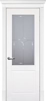 Межкомнатная дверь СМАЛЬТА 15, остеклённая, белый
