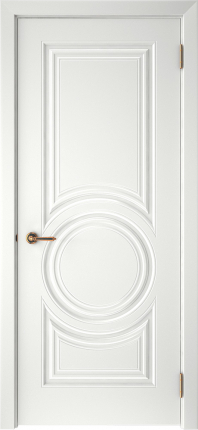 Межкомнатная дверь СМАЛЬТА-45, глухая, белый