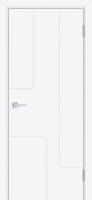 Межкомнатная дверь эмаль Текона Смальта line 01, глухая, Ral 9003 белый