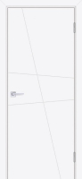 Межкомнатная дверь эмаль Текона Смальта line 02, глухая, Ral 9003 белый