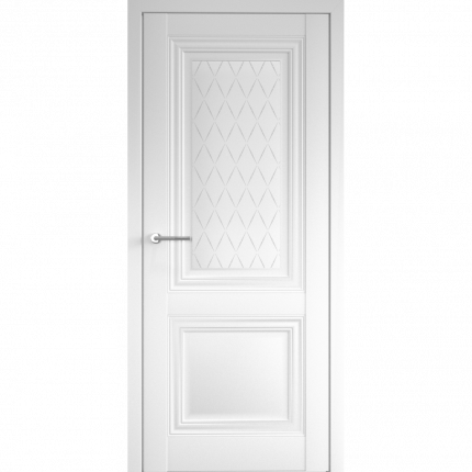 Межкомнатная дверь Спарта 2 остеклённая белый