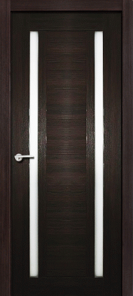 Межкомнатная дверь Стелла, остеклённая, черный бархат