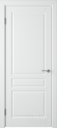 Межкомнатная дверь эмаль VFD Стокгольм 56ДГ0, глухая, Polar белый