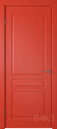 Межкомнатная дверь эмаль VFD Стокгольм, глухая, красный