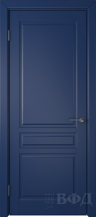 Межкомнатная дверь эмаль VFD Стокгольм, глухая, синий