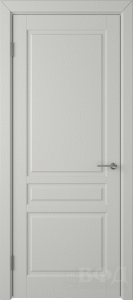 Межкомнатная дверь эмаль VFD Стокгольм 56ДГ02, глухая, Cotton светло-серый