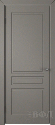 Межкомнатная дверь эмаль VFD Стокгольм, глухая, темно-серый