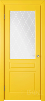 Межкомнатная дверь VFD Стокгольм, остеклённая желтый