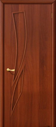 Межкомнатная дверь ламинированная Стрелиция, глухая, итальянский орех