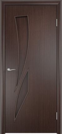 Межкомнатная дверь ламинированная 8Г Стрелиция, глухая, венге