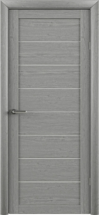 Межкомнатная дверь Т-1 остеклённая ясень дымчатый мателюкс