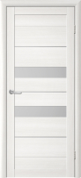Межкомнатная дверь Т-4 остеклённая лиственница белая мателюкс