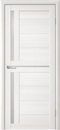 Межкомнатная дверь Т-5 остеклённая лиственница белая мателюкс