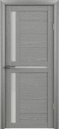 Межкомнатная дверь Т-5 остеклённая ясень дымчатый мателюкс