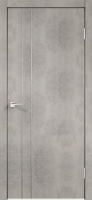 Межкомнатная дверь экошпон Velldoris TECHNO M2, глухая, муар светло-серый