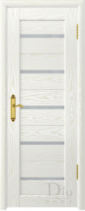 Межкомнатная дверь Техно-1, до, ясень белый (белое)