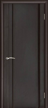 Шпонированная межкомнатная дверь Техно-1, глухая, Регидорс, венге