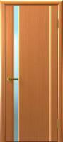Межкомнатная дверь шпон Luxor Техно 1, остеклённая, анегри тон 34