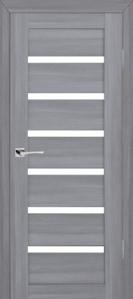 Межкомнатная дверь Техно 607, остеклённая, светло-серый