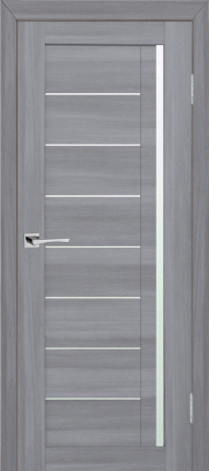 Межкомнатная дверь Техно 641, остеклённая, светло-серый