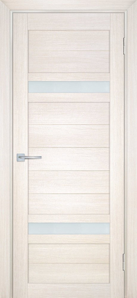 Межкомнатная дверь экошпон Мариам Техно 705, остекленная, сандал бежевый