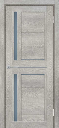 Межкомнатная дверь экошпон Мариам Техно 804, остекленная, чиаро гриджио