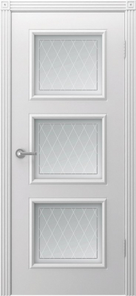 Межкомнатная дверь Тенор, остеклённая, белый