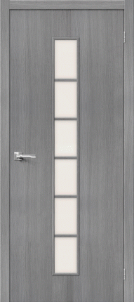 Межкомнатная дверь финиш флекс Bravo Тренд-12, остеклённая, 3D Grey