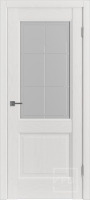 Межкомнатная дверь экошпон VFD Trend 2, остекленная, Polar Soft