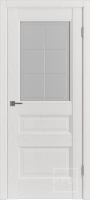 Межкомнатная дверь экошпон VFD Trend 3, остекленная, Polar Soft