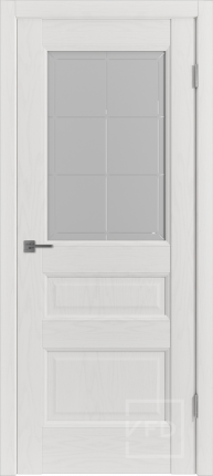 Межкомнатная дверь Trend 3, остекленная, Polar Soft