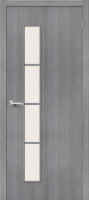 Межкомнатная дверь финиш флекс Bravo Тренд-4, остеклённая, 3D Grey