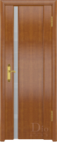 Межкомнатная дверь шпонированная DioDoor Триумф-1, остеклённая, анегри