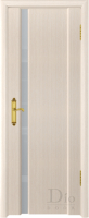 Межкомнатная дверь шпонированная DioDoor Триумф-1, остеклённая, триплекс белый, беленый дуб