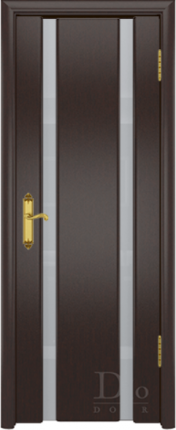 Межкомнатная дверь шпонированная DioDoor Триумф-2, остеклённая, венге